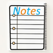 スパイラルノートブックのカラーリングノート ノートブック (裏面)