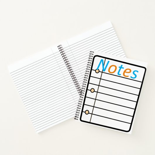 スパイラルノートブックのカラーリングノート ノートブック (内部)