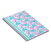 スパイラルノートブックまたはジャーナルかわいらし、ピンクのバラ ノートブック (右側)