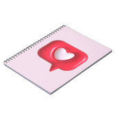 スパイラルノートブックアドレス帳80行ページ ノートブック (左側)