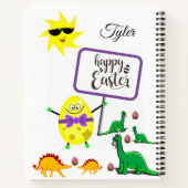 スパイラルノートブックイースター恐竜 ノートブック (裏面)