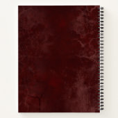 スパイラルノートブックオブシャドウ素朴デザイン ノートブック (裏面)