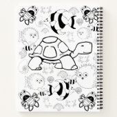 スパイラルノートブックカラーリングカメ ノートブック (裏面)