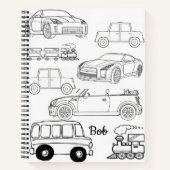 スパイラルノートブックカラーリングカー列車 ノートブック (正面)