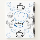 スパイラルノートブックカラーリングシェフ ノートブック (裏面)