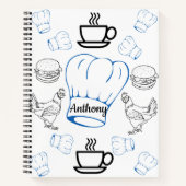 スパイラルノートブックカラーリングシェフ ノートブック (正面)