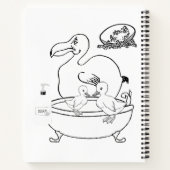 スパイラルノートブックカラーリングバード ノートブック (裏面)