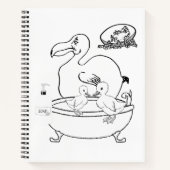 スパイラルノートブックカラーリングバード ノートブック (正面)