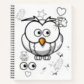 スパイラルノートブックカラーリングフール ノートブック (正面)