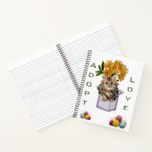 スパイラルノートブックキットン猫の採用ヤーン猫コンド ノートブック (内部)