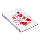 スパイラルノートブッククリスマスカバー80枚の裏打ち ノートブック (右側)