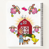 スパイラルノートブックコ農家イエローダック猫 ノートブック (裏面)