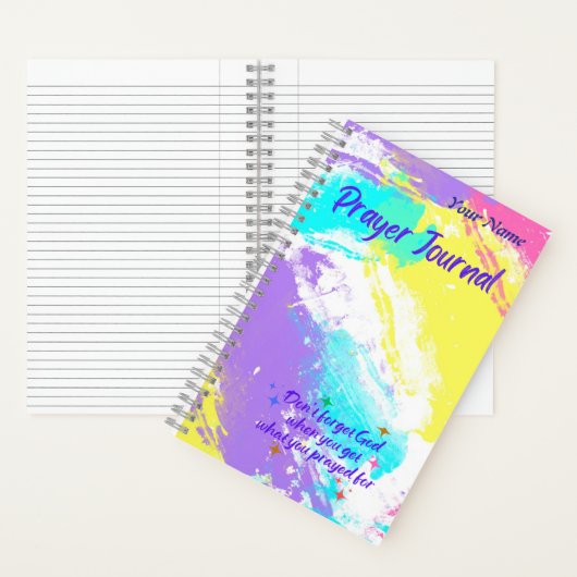 スパイラルノートブックサイズA5、パステル抽象芸術 ノートブック (内側)