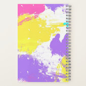 スパイラルノートブックサイズA5、パステル抽象芸術 ノートブック (裏面)