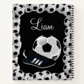 スパイラルノートブックサッカーボール ノートブック (裏面)