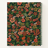 スパイラルノートブックジャーナルフローラ ノートブック (裏面)