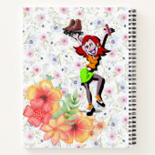 スパイラルノートブックスケートで滑るフローラ ノートブック (裏面)