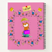 スパイラルノートブックスペース&ニューター猫ネコの子どもたち ノートブック (裏面)