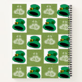 スパイラルノートブックセントパトリックの帽子ハート ノートブック (裏面)