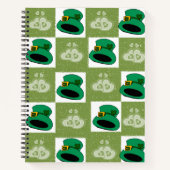 スパイラルノートブックセントパトリックの帽子ハート ノートブック (正面)