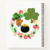 スパイラルノートブックセントパトリックの日テディベア ノートブック (裏面)