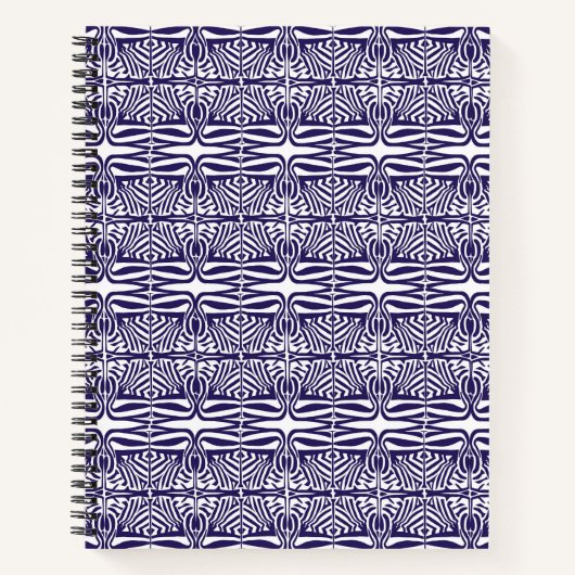 スパイラルノートブックパープルオーナメント ノートブック (正面)