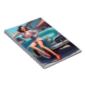 スパイラルノートブックピンアップアート ノートブック (右側)