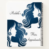 スパイラルノートブックヘア爪、 ネイルアポイントメント美しいサロン ノートブック (裏面)