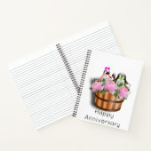 スパイラルノートブックペンギンピンクローズフローラ ノートブック (内部)