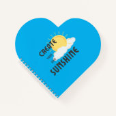 スパイラルノートブックユーザーの太陽の光を作成 ノートブック (正面)