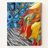 スパイラルノートブック抽象芸術の色 ノートブック (裏面)