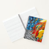スパイラルノートブック抽象芸術の色 ノートブック (内部)