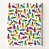 スパイラルノートブック爪、 ネイルポーランドフルーツカラー ノートブック (裏面)