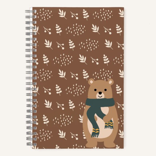 スパイラルノートブック秋ベア ノートブック (正面)