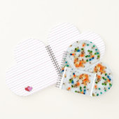 スパイラルノートブック8.5インチx 8.5インチハート ノートブック (内部)