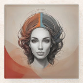 スパイラルノートブック ガラスコースター (正面)