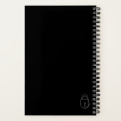 スパイラルノートブック – ジャーナル – ロックと鍵 (裏面)