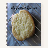 スパイラルノートブック – デザートレシピ ノートブック (正面)