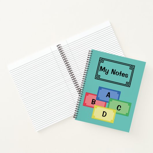 スパイラルノートブック – マイノートラベル ノートブック (内部)