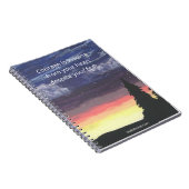 スパイラルノートブック – 勇気引用文、リトルショット ノートブック (右側)