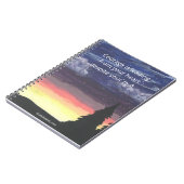 スパイラルノートブック – 勇気引用文、リトルショット ノートブック (左側)