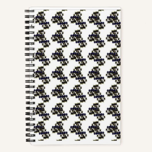 スパイラルノートブック(白黒デザイン) ノートブック (正面)