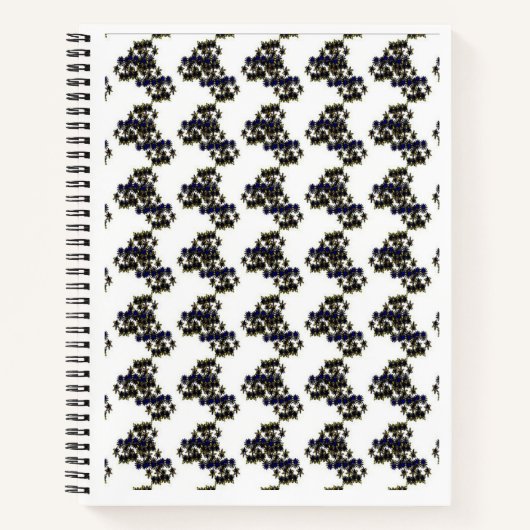 スパイラルノートブック(白黒デザイン) ノートブック (正面)