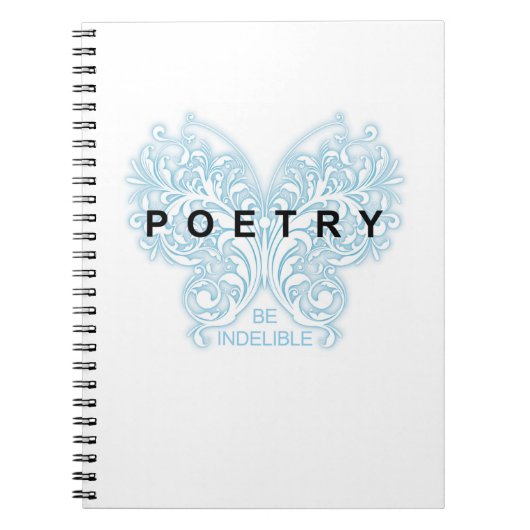 スパイラルノートブック-詩のジャーナル ノートブック (正面)