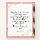 スパイラルノートブック – Romans 15:5 ノートブック (裏面)