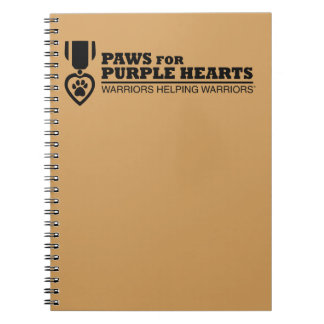 スパイラルノートブック – Tan wブラックロゴ ノートブック