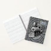 スパイラルノートヴィンテージ列車 ノートブック (内部)