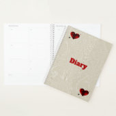 スパイラルノート付きハート日記 プランナー手帳 (ディスプレー)