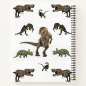 スパイラルノート型恐竜 ノートブック (裏面)