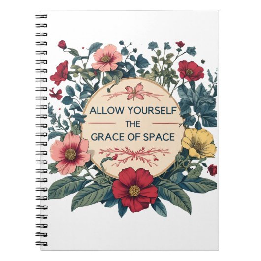 スパイラルノート宇宙の優雅さ ノートブック (正面)